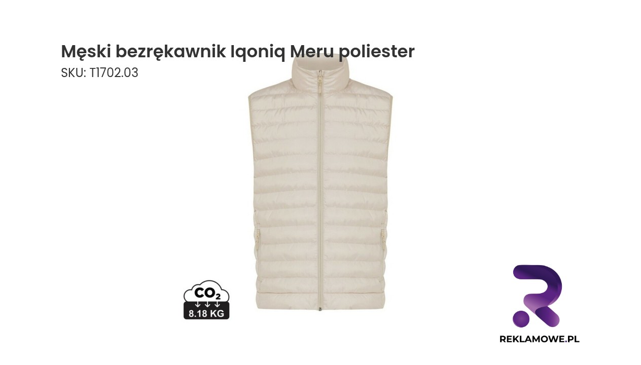 Męski bezrękawnik Iqoniq Meru wykonany z poliestru