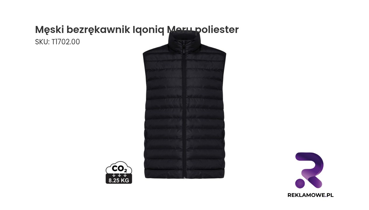 Bezrękawnik męski Iqoniq Meru wykonany z poliestru