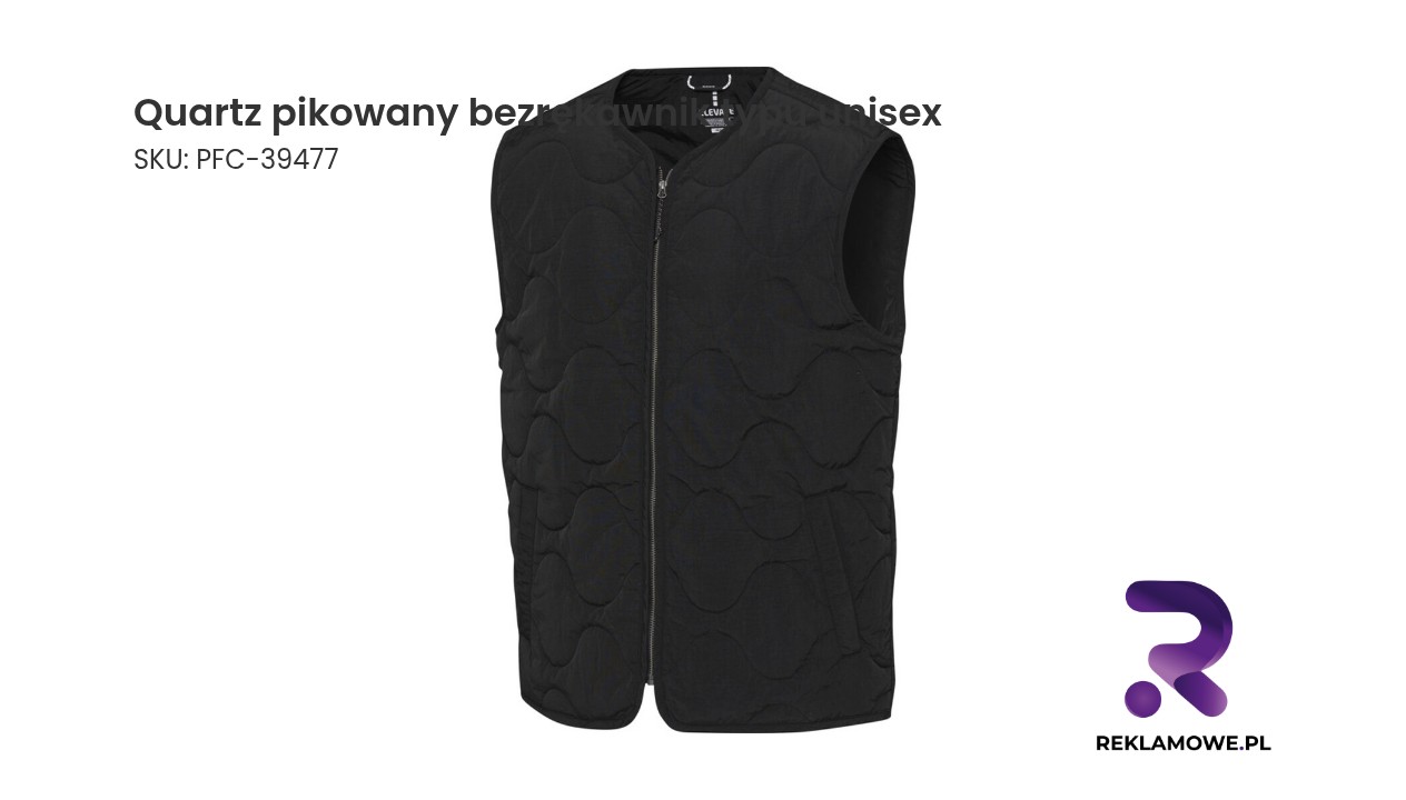 Bezrękawnik Quartz w pikowanym wzorze dla kobiet i mężczyzn