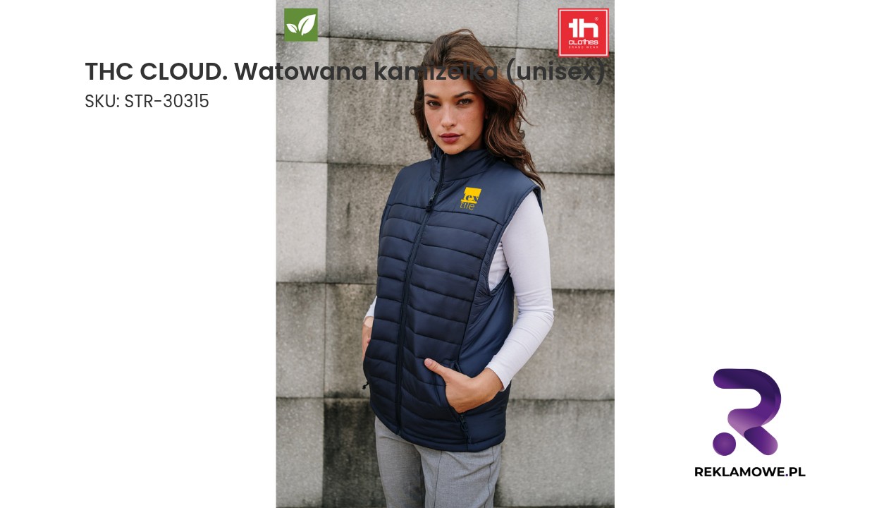 THC CLOUD. Watowana kamizelka (unisex) Watowana kamizelka unisex THC CLOUD