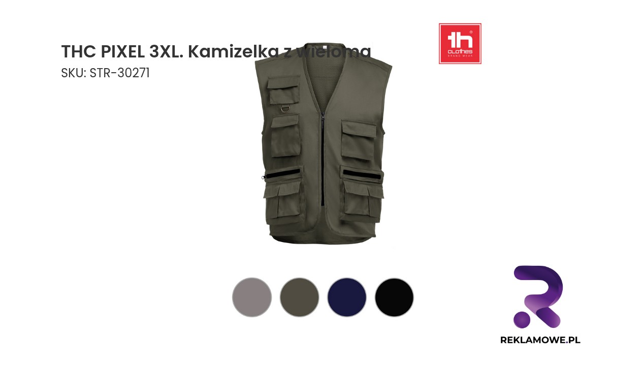 Kamizelka z wieloma kieszeniami THC PIXEL 3XL