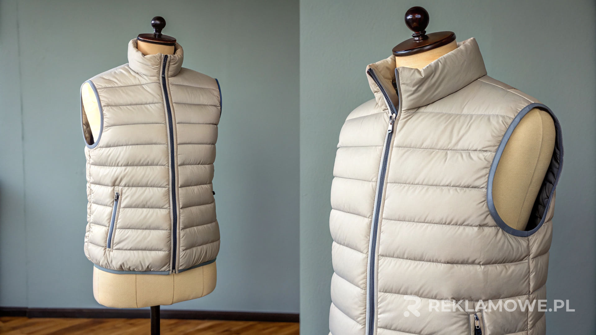 Osoba analizująca dokumenty finansowe związane z kamizelkami promocyjnymi