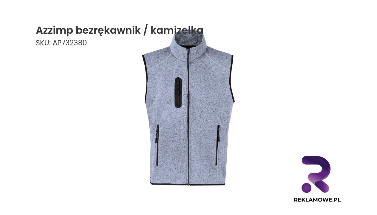 Azzimp bezrękawnik / kamizelka - stylowa kamizelka bez rękawów