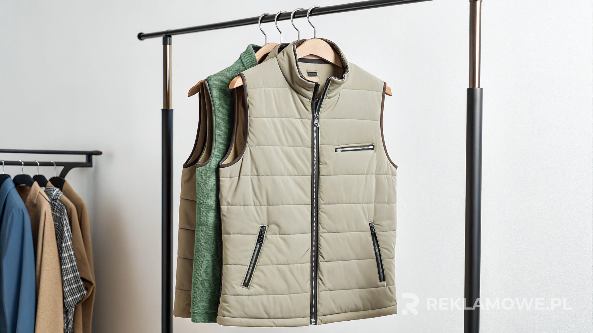 Bezrękawnik reklamowy na modelu