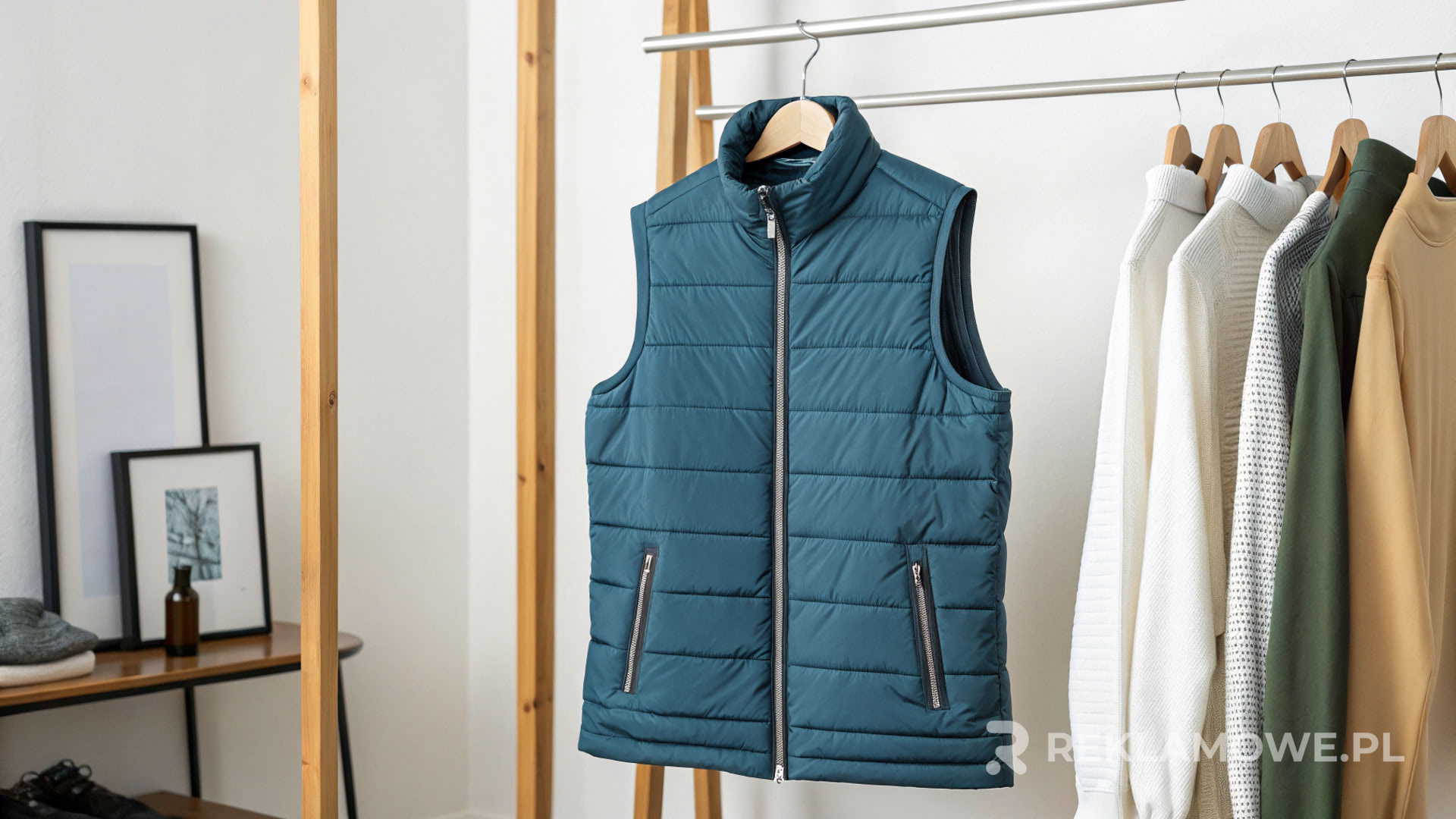 Bezrękawnik reklamowy na modelu