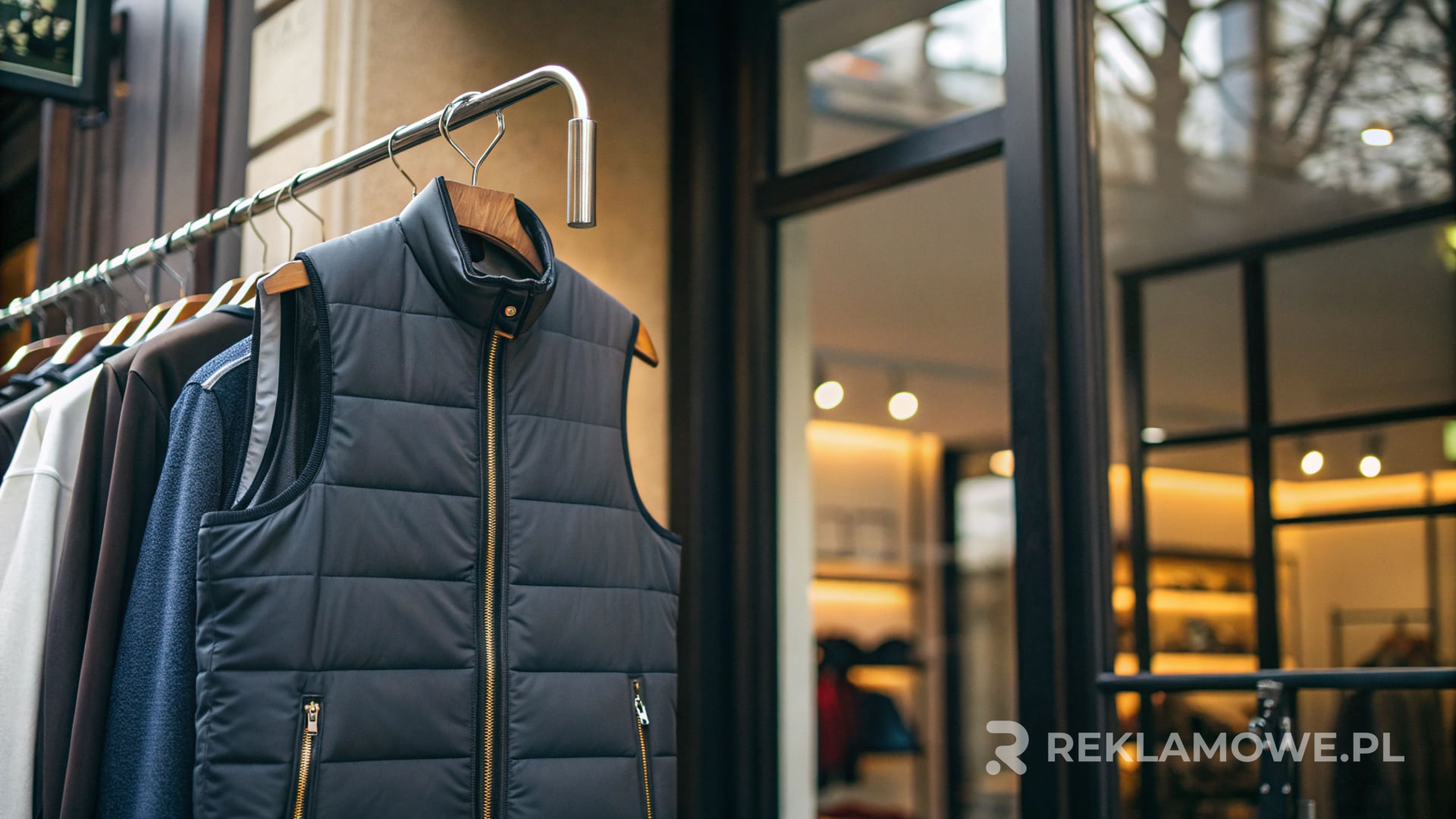 Bezrękawniki reklamowe rozdawane na zewnątrz